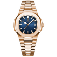 Gold Blue Dial
